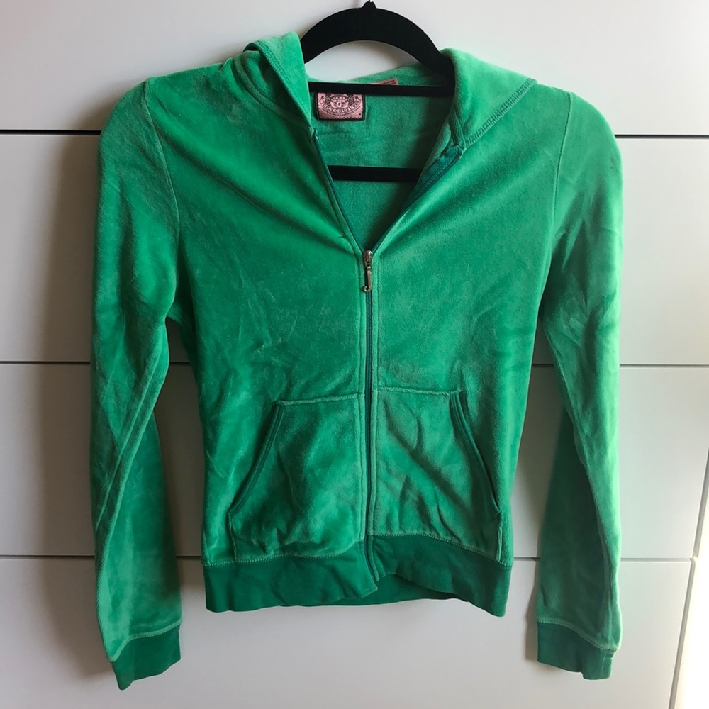 Juicy couture green velour jumpsuit